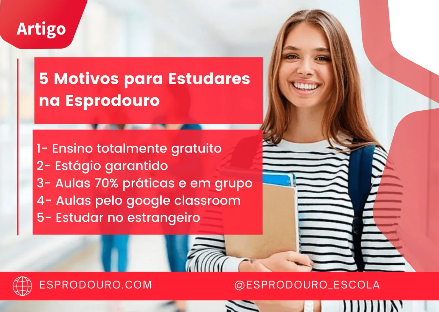 5 Motivos para Estudares na Esprodouro